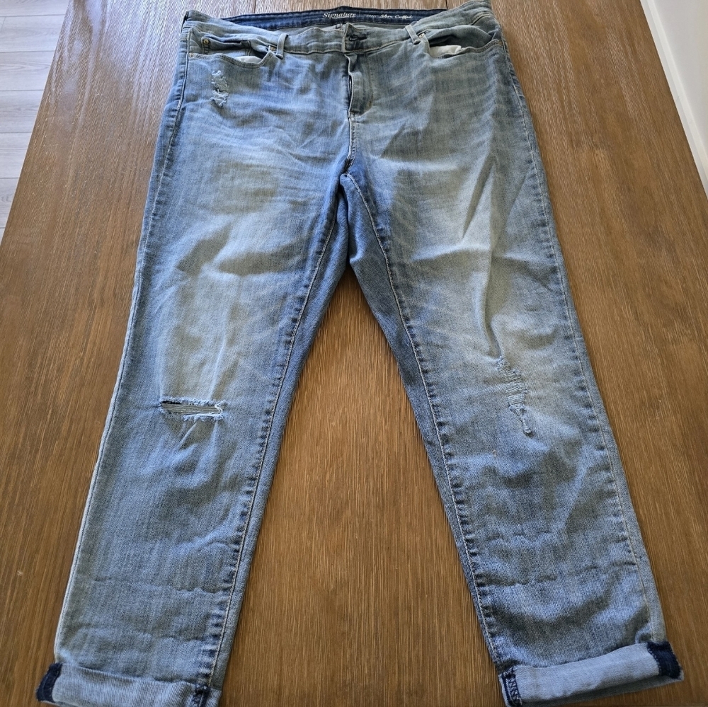 Levi Strauss Signature Women's jeans slum cuffed size 18-W34